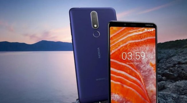 Nokia 3.1 Plus sahnede