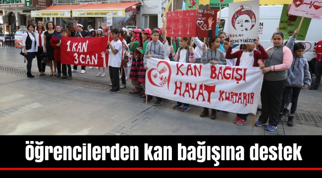 Öğrencilerden kan bağışına destek