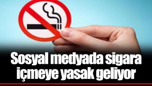 Sosyal medyada sigara içmeye yasak geliyor