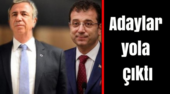 Adaylar yola çıktı