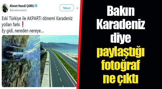 Bakın Karadeniz diye paylaştığı fotoğraf ne çıktı