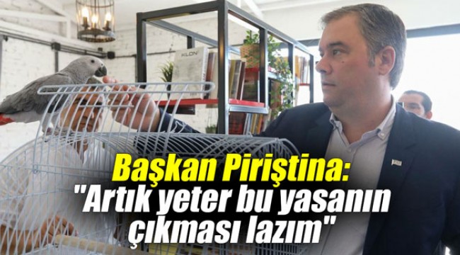 Başkan Piriştina: "Artık yeter bu yasanın çıkması lazım"