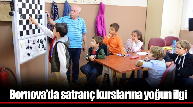 Bornova’da satranç kurslarına yoğun ilgi