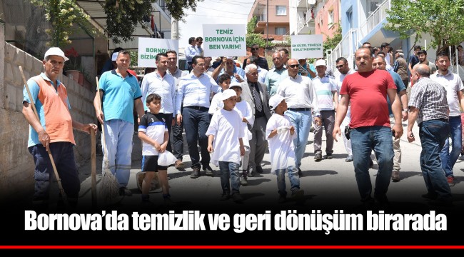 Bornova’da temizlik ve geri dönüşüm birarada