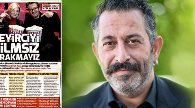 Cem Yılmaz'dan Mars grubuna: Yeni Cem Yılmazlar çıkaracakmış, yavaş!