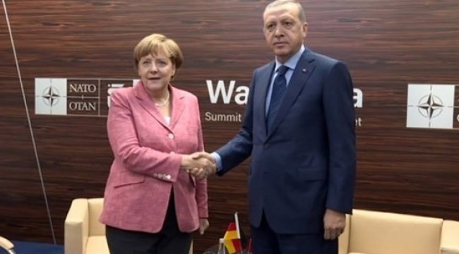 Cumhurbaşkanı Erdoğan, Merkel ile görüştü!