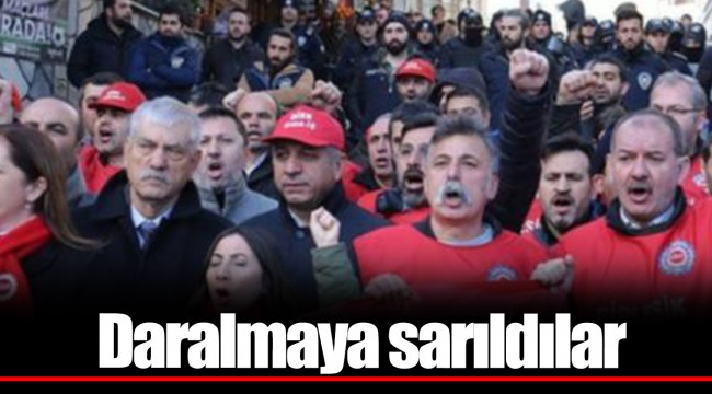 Daralmaya sarıldılar