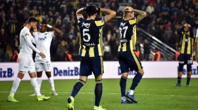 Fenerbahçe'den en kötü ilk yarı performansı