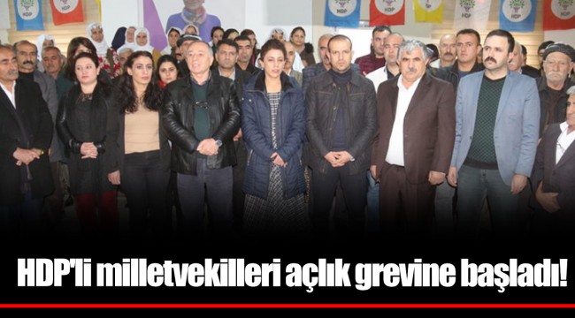HDP'li milletvekilleri açlık grevine başladı!