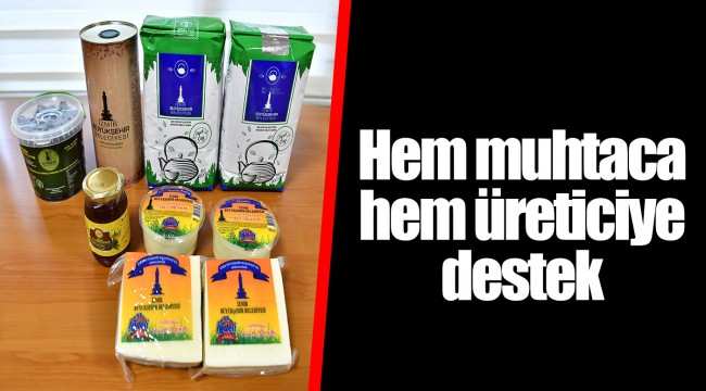 Hem muhtaca hem üreticiye destek