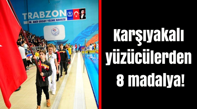 Karşıyakalı yüzücülerden 8 madalya!