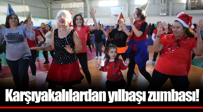 Karşıyakalılardan yılbaşı zumbası! 