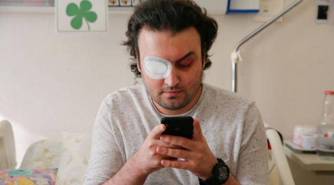 Kornea nakli sonrası ilk olarak doktorunun mesajını okudu