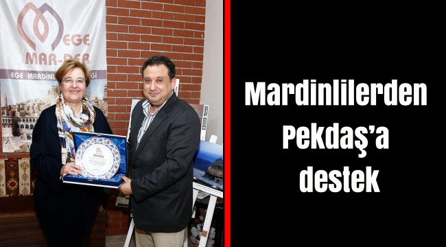 Mardinlilerden Pekdaş'a destek