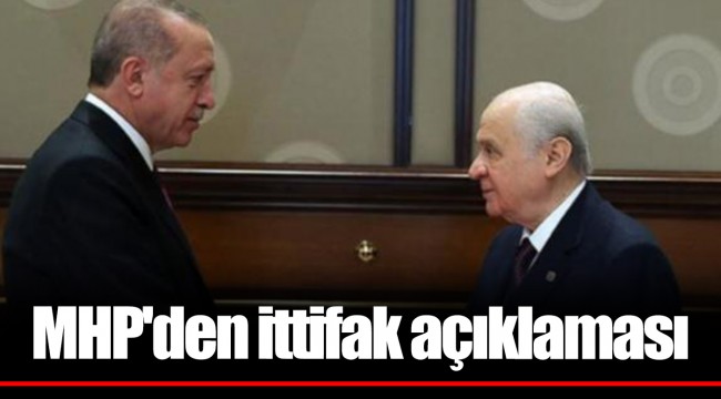 MHP'den ittifak açıklaması
