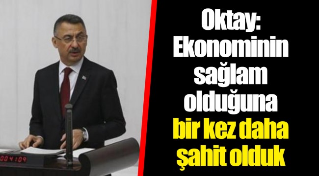 Oktay: Ekonominin sağlam olduğuna bir kez daha şahit olduk