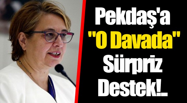 Pekdaş'a "O Davada" Sürpriz Destek!..