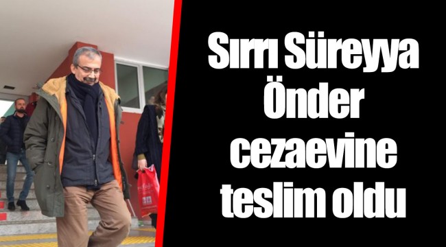 Sırrı Süreyya Önder cezaevine teslim oldu
