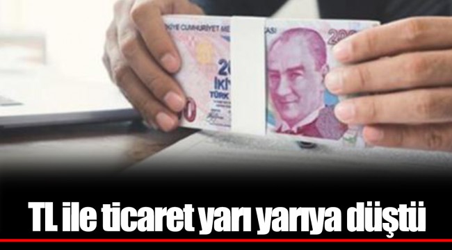 TL ile ticaret yarı yarıya düştü