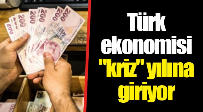 Türk ekonomisi "kriz" yılına giriyor