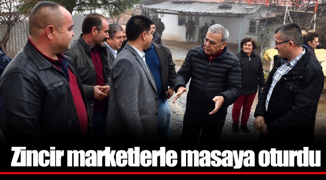Zincir marketlerle masaya oturdu