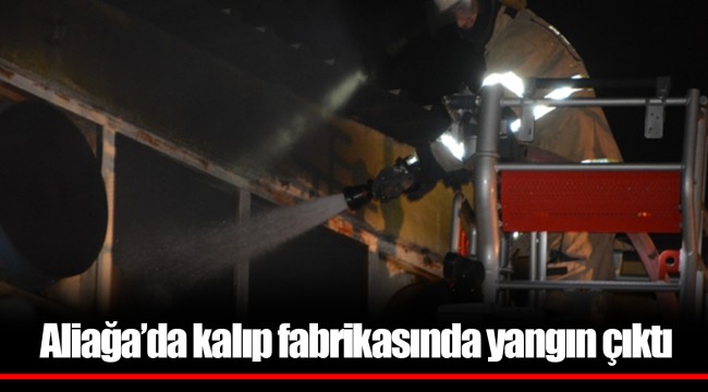 Aliağa’da kalıp fabrikasında yangın çıktı