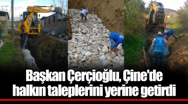 Başkan Çerçioğlu, Çine'de halkın taleplerini yerine getirdi