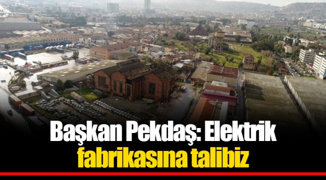 Başkan Pekdaş: Elektrik fabrikasına talibiz