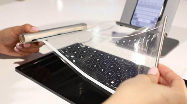 Bir var bir yok: Rulo şeklinde katlanabilen klavye