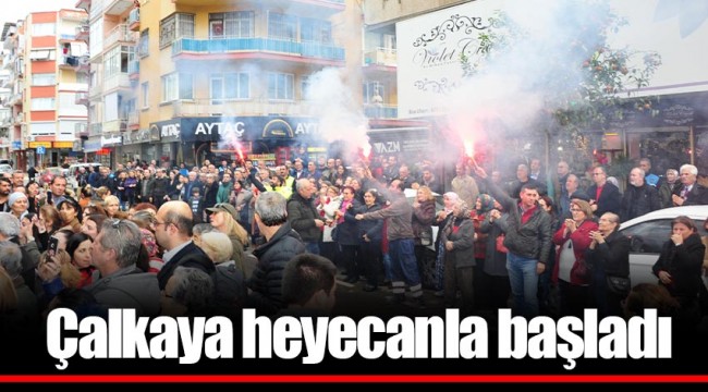 Çalkaya heyecanla başladı