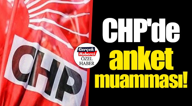 CHP'de anket muamması!