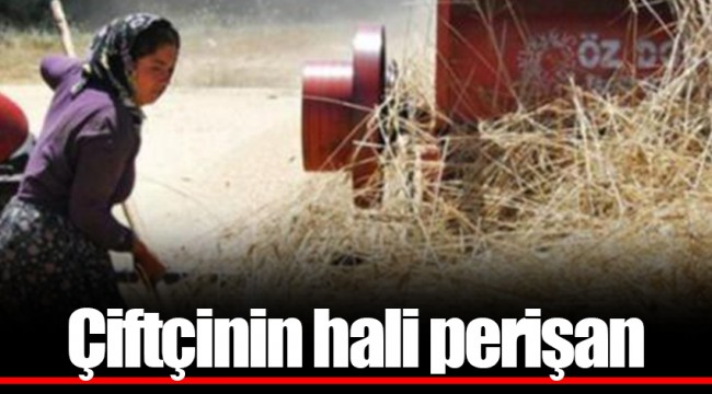 Çiftçinin hali perişan