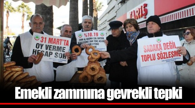 Emekli zammına gevrekli tepki