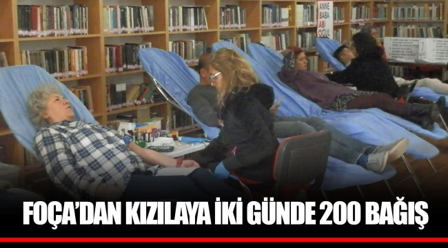 FOÇA’DAN KIZILAYA İKİ GÜNDE 200 BAĞIŞ