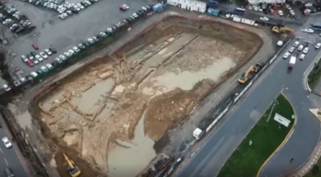 Kadıköy’de otel inşaatından tarihi eser kalıntıları çıktı