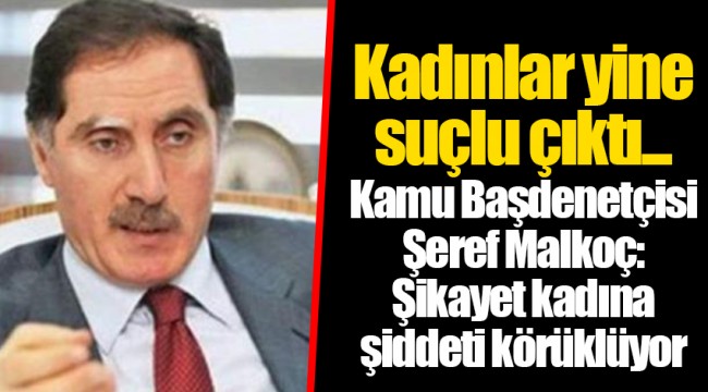 Kadınlar yine suçlu çıktı... Kamu Başdenetçisi Şeref Malkoç: Şikayet kadına şiddeti körüklüyor