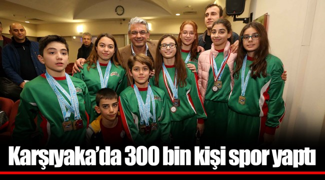 Karşıyaka’da 300 bin kişi spor yaptı