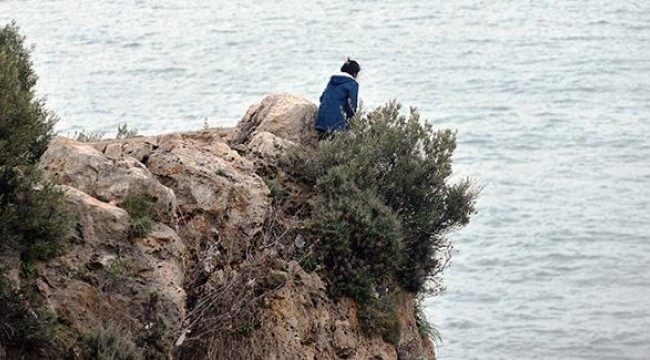 Polisi görünce 'manzara izliyordum' dedi