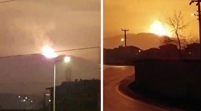 Sakarya'da gaz hattında patlama