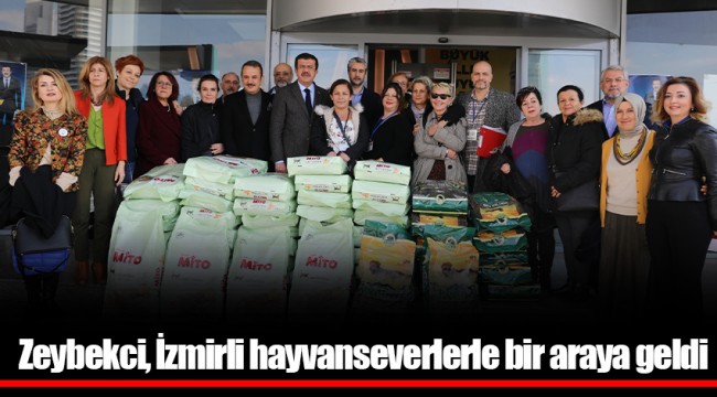 Zeybekci, İzmirli hayvanseverlerle bir araya geldi