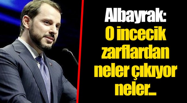 Albayrak: O incecik zarflardan neler çıkıyor neler...