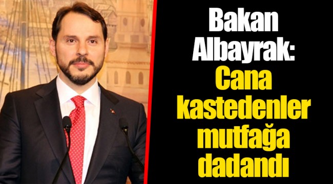 Bakan Albayrak: Cana kastedenler mutfağa dadandı