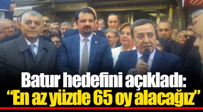 Batur hedefini açıkladı:  "En az yüzde 65 oy alacağız"