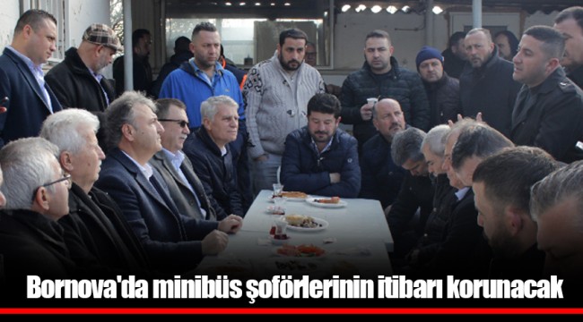 Bornova'da minibüs şoförlerinin itibarı korunacak