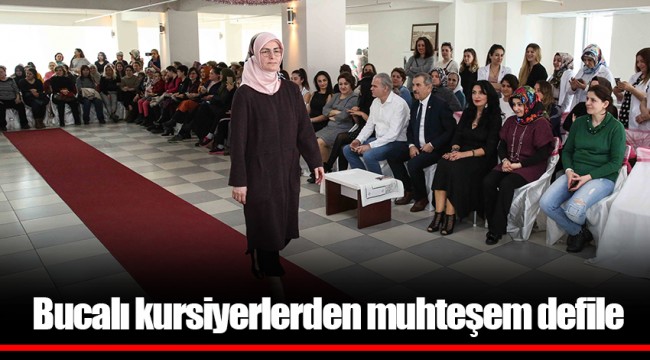 Bucalı kursiyerlerden muhteşem defile