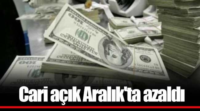 Cari açık Aralık'ta azaldı
