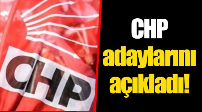 CHP adaylarını açıkladı