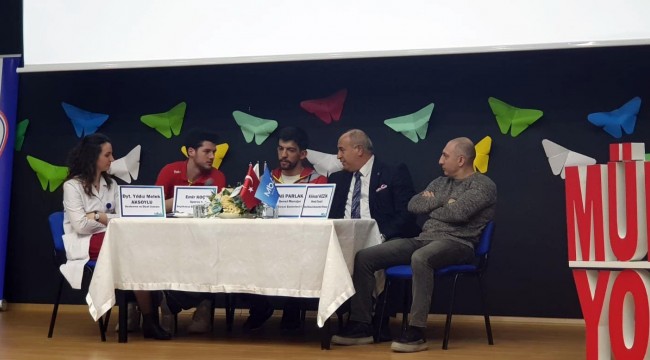 Çocuklar, profesyonel sporcu ve doktorla buluştu