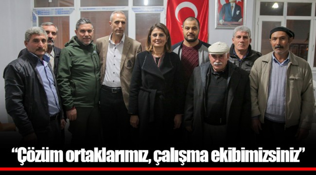 “Çözüm ortaklarımız, çalışma ekibimizsiniz”