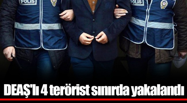 DEAŞ'lı 4 terörist sınırda yakalandı